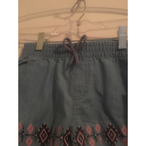 Delia's Delia*s Girl Denim Shorts Elastic Waist Lightweight Size 5/6 Blue - Picture 3 of 5